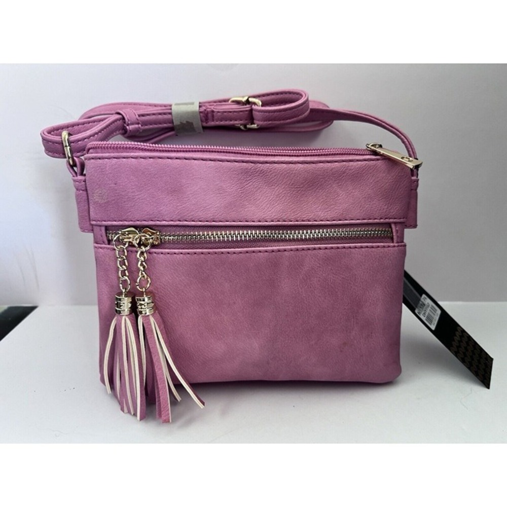 NWT ‎ DELUXITY pink crossbody purse (507)